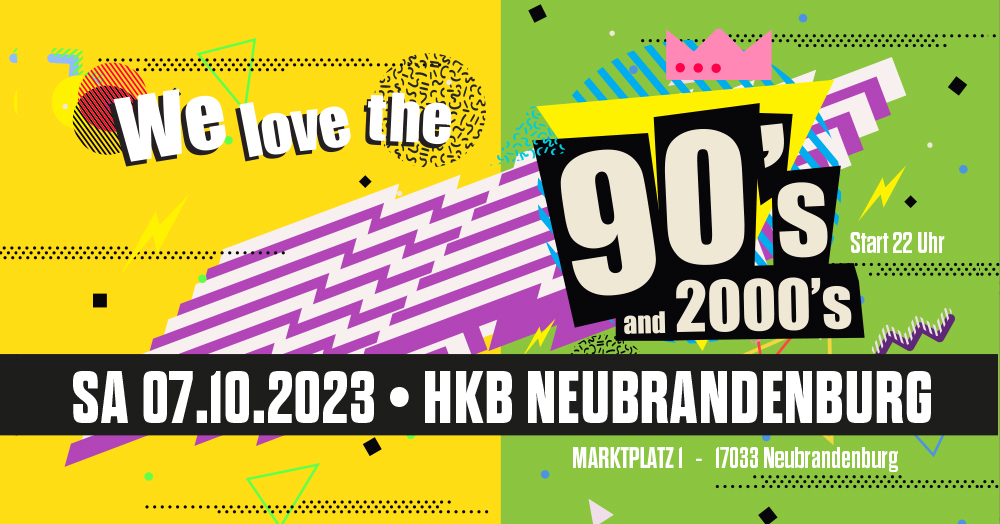 We love the 90s and 2000s!