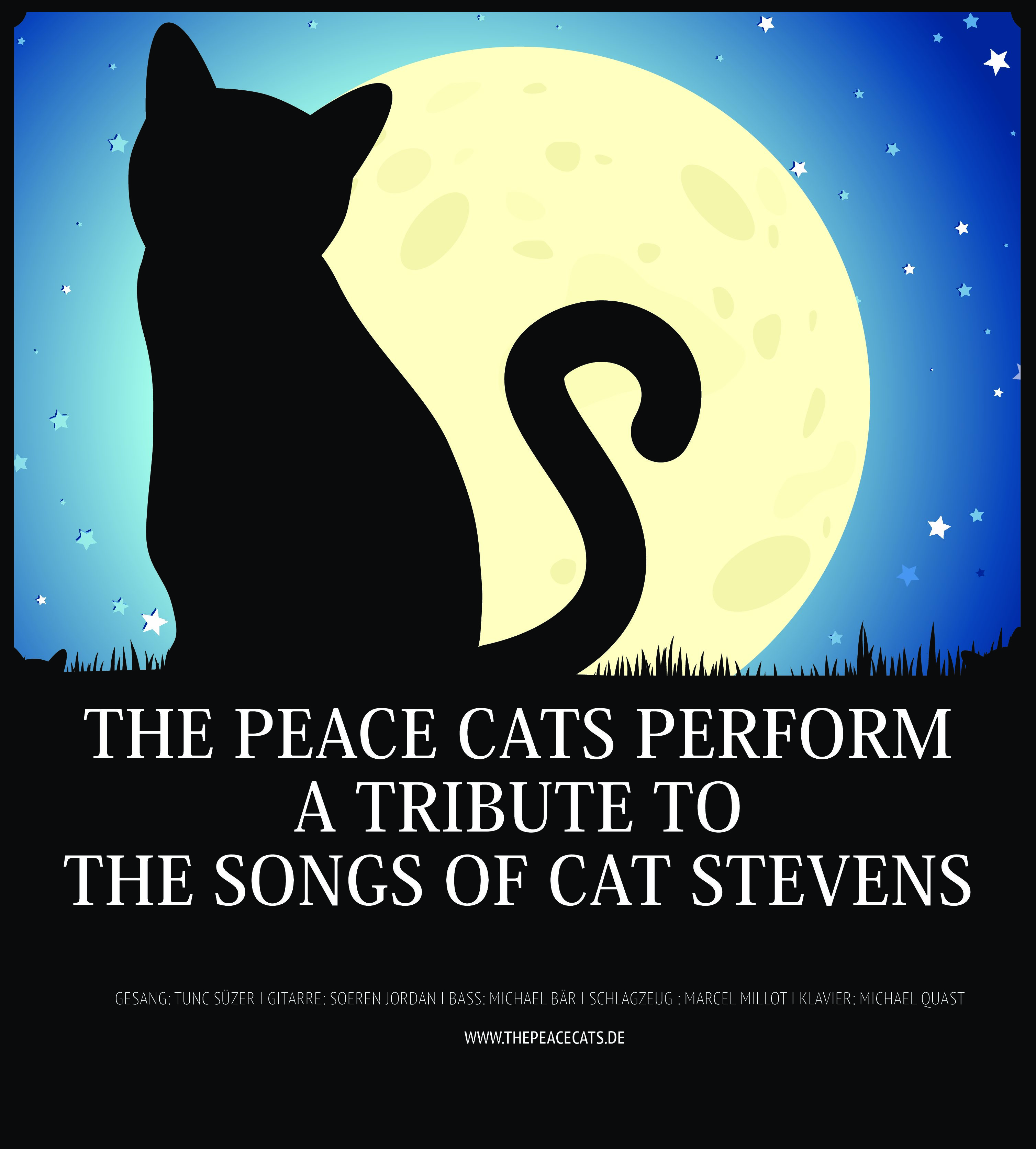 The songs of Cat Stevens – a tribute performed by the Peace Cats